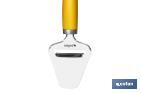 Tabua Corta Queijos Modelo Sena I Aço inox com cabo ABS amarelo Medida 22 cm - Cofan