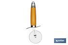 Cortapizza Modelo Sena | Fabricada en Acero Inox. con Mango ABS | Color Naranja | Medida: 21 cm - Cofan
