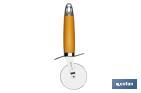 PIZZA WHEEL, SENA MODEL | STAINLESS STEEL WITH ORANGE ABS HANDLE | SIZE: 21CM
