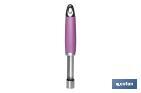 Descorazonador Modelo Sena | Fabricado en Acero Inox. con Mango ABS | Color Rosa | Medida: 21 cm - Cofan