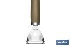 Potato peeler, Sena Model | Stainless steel with brown ABS handle | Size: 18cm - Cofan