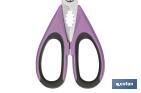 Multipurpose Scissors | Stainless Steel | Sena Model | Light green and purple | 22cm in length - Cofan