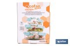 Set de 3 Boîtes à Lunch Rectangulaires en Borosilicate | Modèle Aghata | Contenance 640-1040-1520 ml - Cofan