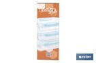 Set de 3 Boîtes à Lunch Rectangulaires en Borosilicate | Modèle Aghata | Contenance 640-1040-1520 ml - Cofan