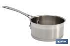 Stainless-steel saucepan | Capacity: 1 litre | Lid not included | Cadenza Model - Cofan