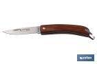 Campaign pocket knife | Blade size: 8.5cm| Brown | Stainless-steel blade - Cofan