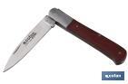 Drop point blade pocket knife | Blade size: 8cm| Brown | Stainless-steel blade - Cofan