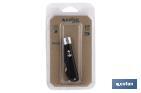 Naval pocket knife | Blade size: 8cm | Pen pocket knife | Stainless-steel blade | Polypropylene handle | Black - Cofan