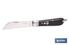 Naval pocket knife | Blade size: 8cm | Sheepsfoot blade | Stainless-steel blade | Polypropylene handle | Black - Cofan