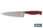 Coltello da cucina con forgiatura francese | Rosso | Varie misure - Cofan