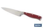 Coltello da cucina con forgiatura francese | Rosso | Varie misure - Cofan