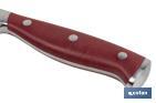 Coltello da cucina con forgiatura francese | Rosso | Varie misure - Cofan