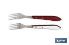 Pack de 3 fourchettes à steak ou de table | Avec 4 dents | En 2 couleurs - Cofan