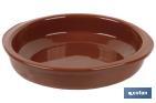 Heat-resistant terracotta round dish | Available in different sizes | Cook recipes on a slow burn - Cofan