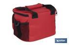 Glacière portable pour aliments | Sac isotherme | Sangle réglable | Couleur : rouge | Dimensions : 23 x 17 x 18 cm - Cofan
