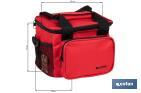 Glacière portable pour aliments | Sac isotherme | Sangle réglable | Couleur : rouge | Dimensions : 23 x 17 x 18 cm - Cofan