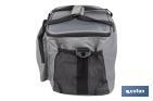 Glacière portable pour aliments | Sac isotherme | Sangle réglable | Couleur : gris foncé | Dimensions : 33,5 x 24 x 26 cm - Cofan