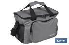 Glacière portable pour aliments | Sac isotherme | Sangle réglable | Couleur : gris foncé | Dimensions : 33,5 x 24 x 26 cm - Cofan