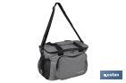 Glacière portable pour aliments | Sac isotherme | Sangle réglable | Couleur : gris foncé | Dimensions : 33,5 x 24 x 26 cm - Cofan