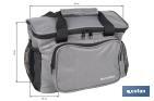 Glacière portable pour aliments | Sac isotherme | Sangle réglable | Couleur : gris foncé | Dimensions : 33,5 x 24 x 26 cm - Cofan