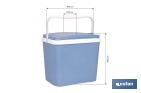 Nevera rígida de 24 litros | Color: azul claro | Material: polipropileno - Cofan