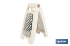 Double-sided folding grater: fine and coarse grating | Non-slip base | Assorted colours - Cofan