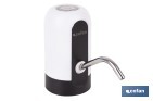 Dispensador de agua eléctrico | Grifo portátil para garrafas de agua | Adaptador universal incluido | Batería recargable de 1200 mAh con conexión USB-C - Cofan