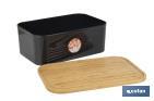 Bread bin with bamboo lid | minimalist design | 6.5 l capacity | Perfect for keeping bread fresh | Available in different colours - Cofan