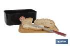 Bread bin with bamboo lid | minimalist design | 6.5 l capacity | Perfect for keeping bread fresh | Available in different colours - Cofan