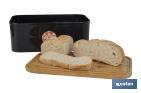 Bread bin with bamboo lid | minimalist design | 6.5 l capacity | Perfect for keeping bread fresh | Available in different colours - Cofan