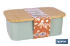 Bread bin with bamboo lid | minimalist design | 6.5 l capacity | Perfect for keeping bread fresh | Available in different colours - Cofan