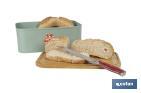 Bread bin with bamboo lid | minimalist design | 6.5 l capacity | Perfect for keeping bread fresh | Available in different colours - Cofan