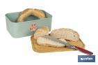 Bread bin with bamboo lid | minimalist design | 6.5 l capacity | Perfect for keeping bread fresh | Available in different colours - Cofan