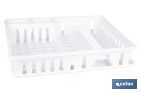 ESCURREPLATOS BLANCO CON BANDEJA | GRAN CAPACIDAD PARA UN SECADO ORDENADO CM