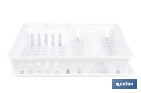 Escurreplatos blanco con bandeja | Gran capacidad para un secado ordenado cm - Cofan
