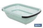 Escurridor rectangular extensible | Lava y escurre alimentos sobre el fregadero | Disponible en diferentes colores - Cofan