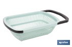 Escurridor rectangular extensible | Lava y escurre alimentos sobre el fregadero | Disponible en diferentes colores - Cofan