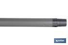 Manico ottagonale verniciato per moci e scope | Manico universale grigio e nero | Dimensioni: 1,40 m e 3,2 cm di diametro - Cofan