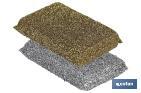 Pack of 2 gold and silver metallic scouring pads - Cofan