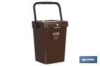 BROWN RUBBISH BIN FOR ORGANIC WASTE