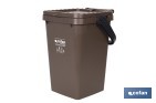 Brown Rubbish Bin for Organic Waste - Cofan
