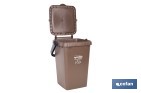 Brown Rubbish Bin for Organic Waste - Cofan