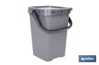 Grey Rubbish Bin for Waste - Cofan