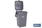 Grey Rubbish Bin for Waste - Cofan