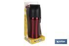 Bouteille portable pour chiens | Capacité pour 750 ml | Couleur Cerise - Cofan