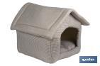 Fabric house for pets | Portable washable house | Outer dimensions: 42 x 40 x 40cm - Cofan