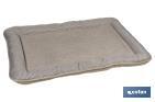Padded pet bed | Beige | Size: 86 x 57 x 7cm - Cofan
