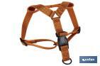 Reflective dog harness | Orange | Available in various sizes - Cofan