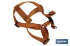 Reflective dog harness | Orange | Available in various sizes - Cofan