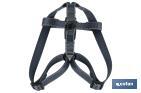 Reflective dog harness | Grey | Available in various sizes - Cofan